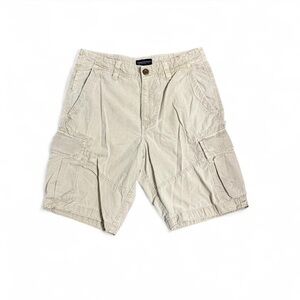 American Eagle Shorts Mens 31 Beige Tan Classic Fit Y2K Paratrooper Cargo Shorte